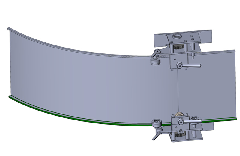 Устройство для формирования арочных панелей